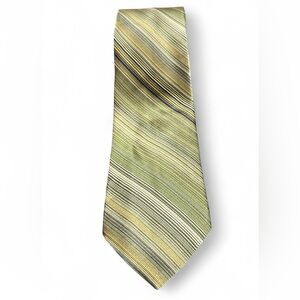 Taylor & Henry Striped Green Striped Tie